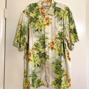 Tommy Bahama Tropical Casual Silk Button Down L